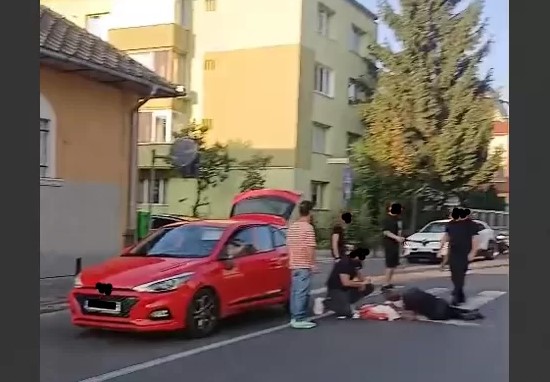 Coșmarul unui șofer: victimă pe zebră  