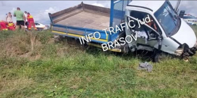 Accident la intrarea în Prejmer, 3 maşini implicate