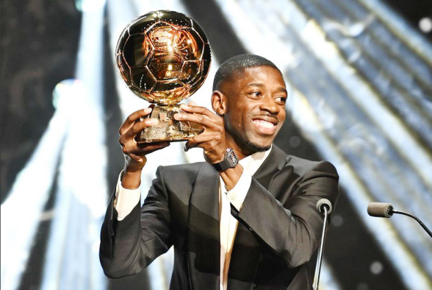 Francezul Ousmane Dembele a câştigat trofeul Balonul de Aur