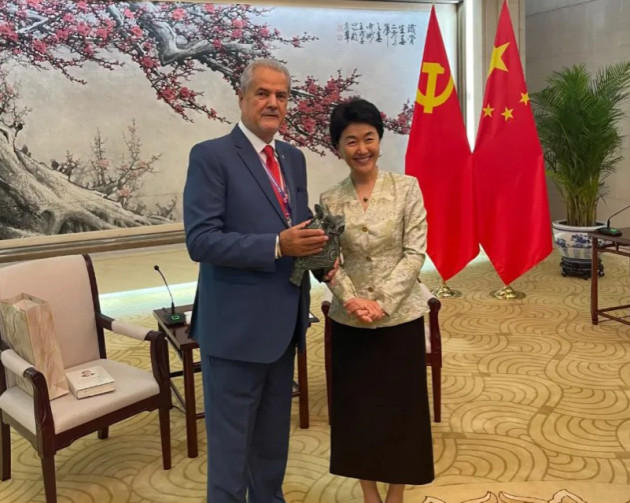 Adrian Năstase, alături de Xi Jinping, Vladimir Putin şi Kim Jong Un la Beijing