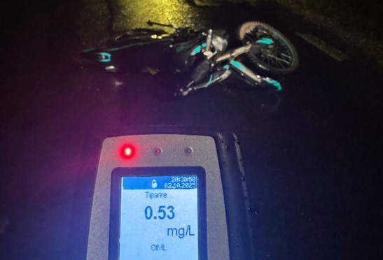 Vama Buzăului: Un motociclist, 3 infracțiuni