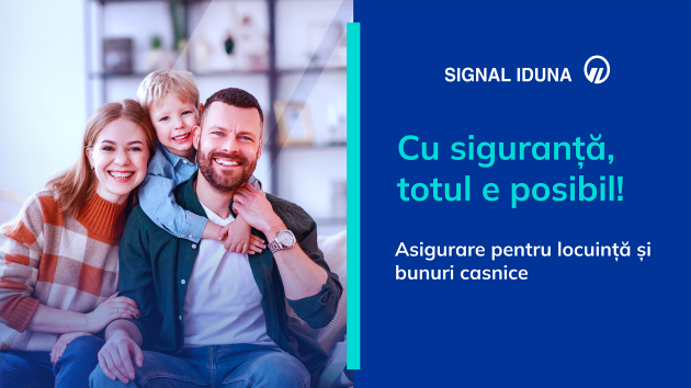 Cum ar fi să nu mai ai grija pentru siguranța locuinței familiei tale? Bucură-te de liniște cu asigurările SIGNAL Residence și SIGNAL Home