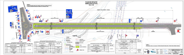 Noul pasaj de pe „drumul CET-ului”: 196,77 x 17,80 metri 