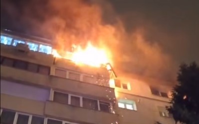 Foc pe Calea Bucureşti