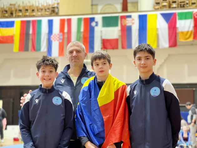 Podium la Ljubljana şi locul 1 în Europa la U14 pentru Andrei Stoica de la Steaua Braşov