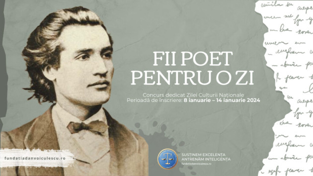 „Fii poet pentru o zi”, premiu 1.500 de lei