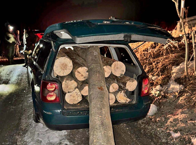 O infracţiune cu cimilitură: câţi buşteni poţi transporta cu un Passat?