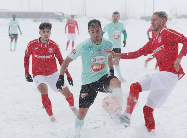 Sepsi OSK a smuls trei  puncte în prelungiri, în duelul din zăpadă  cu CS Dinamo