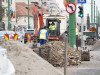 Şantierul de pe strada 13 Decembrie din Braşov a ajuns la intersecţia cu strada Maramureş 