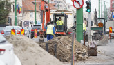 Şantierul de pe strada 13 Decembrie din Braşov a ajuns la intersecţia cu strada Maramureş 
