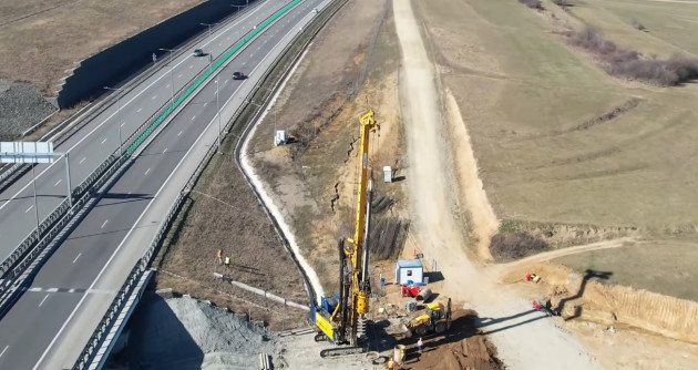 Pasionaţii de infrastructură au publicat imagini noi de pe şantierul Autostrăzii Sibiu – Făgăraş