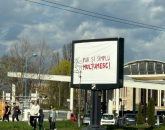 Un mesaj fără autor și fără logo apare în Brașov: „Pur și simplu mulțumesc