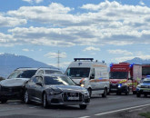 DN 11, blocat de accident