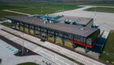 Pietonal acoperit între viitoarea gară şi Aerogara Braşov 