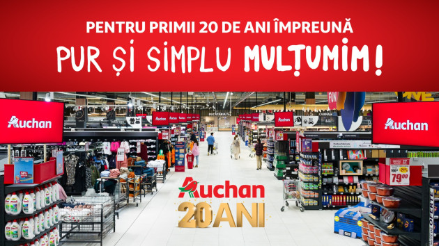 Auchan România la 20 de ani: un retailer multiformat cu  peste 500 de magazine, prezent în toată țara
