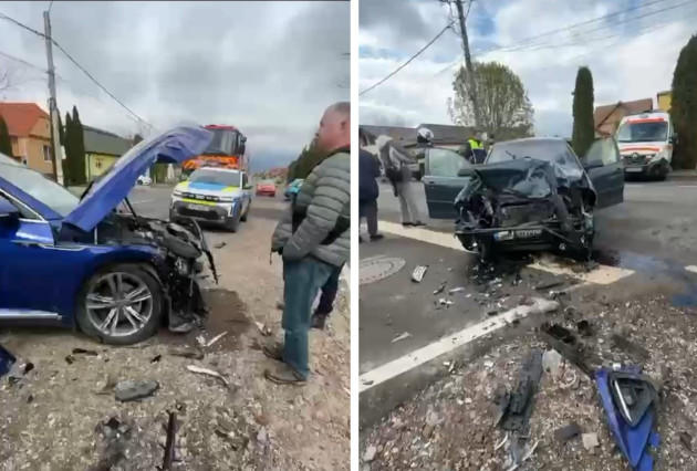 Și-au pierdut mașinile în intersecție