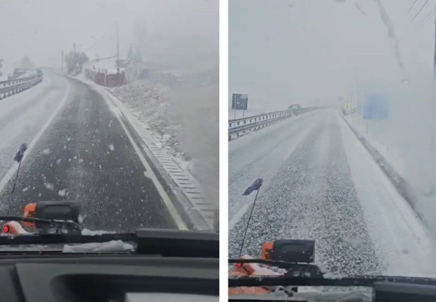 Iarna a revenit la final de aprilie prin Brașov 