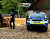 Poiana Mărului: Probleme mari la un comerciant de lemne