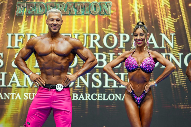 Andra și Ionuț, doi brașoveni campioni la culturism și fitness în familie