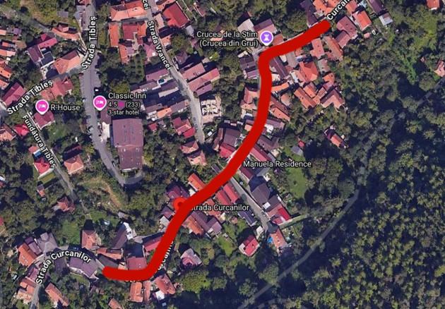 Compania Apa Brașov a fost nevoită să suspende o lucrare. Intervenția de pe strada Curcanilor va fi reluată când vremea va fi favorabilă