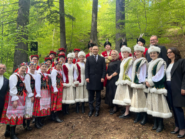 Vizită emoţionantă a preşedintelui Poloniei la Braşov 
