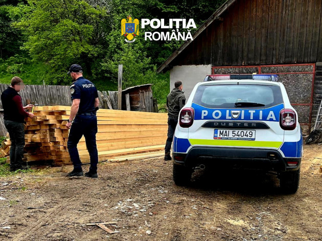 Poiana Mărului: Probleme mari la un comerciant de lemne