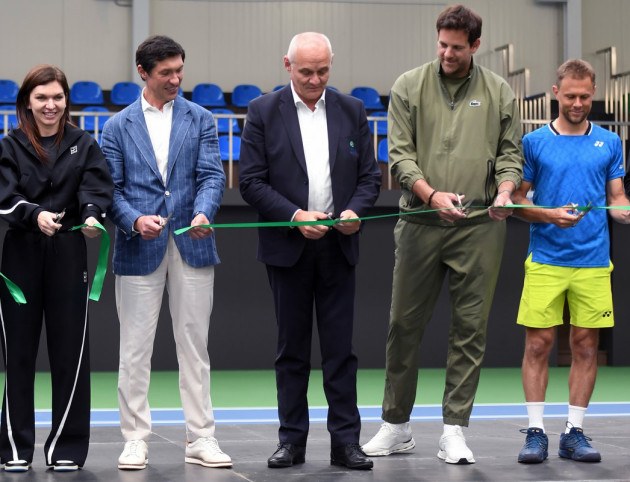 Simona Halep şi Juan Martin Del Potro au inaugurat Centrul Naţional de Tenis de la Chişinău