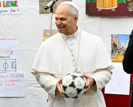 Papa Leon al XIV-lea: „Viaţa şi fotbalul trebuie să se joace în echipă!”