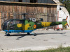 Un elicopter Alouette, piesa de rezistenţă a unei zone comerciale din Ghimbav. Un avion va fi amplasat şi la giratoriul dinspre Braşov 