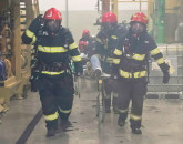 Pompierii au testat capacitatea de intervenție la dezastru a fabricii Schaeffler