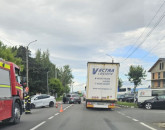 DN 1, blocat la Codlea. 3 maşini în coliziune
