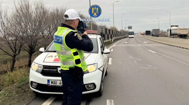 DN 1: Control „fulger”, 299 „în viteză”. 200.000 de lei din amenzi în câteva ore, 41 de șoferi lăsați fără permis