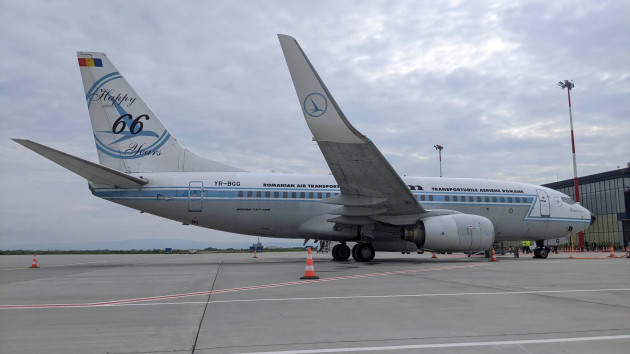 „Mulțumim, Goguță! Avionul care a inaugurat Aeroportul Brașov a fost „scos la pensie” de Tarom 