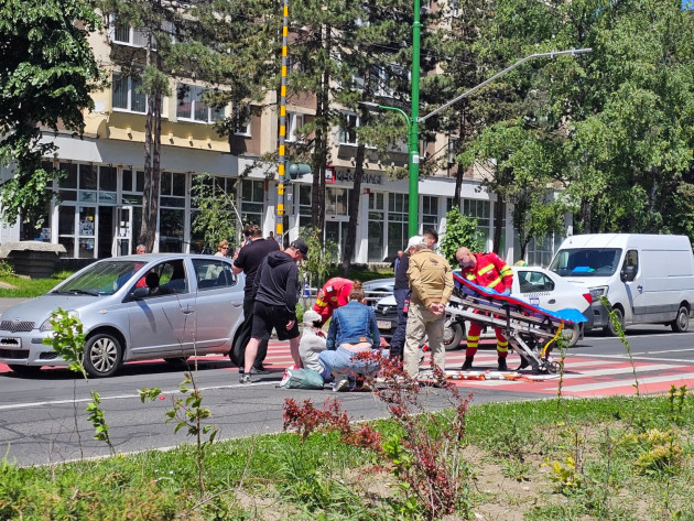 66 de ani, doborâtă pe trecerea de pietoni