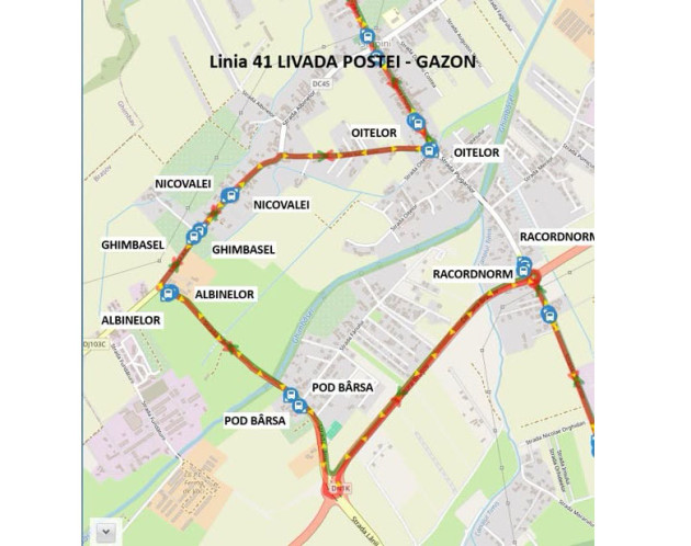 O nouă staţie pentru autobuzele RATBV de pe linia 41, Gazon - Livada Poştei