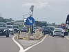 Motociclist nelăsat să treacă
