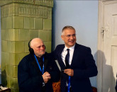 „Am întâlnit două dintre poveştile vii ale Braşovului”. Domnii Ştefan Muntean şi  Vladimir Ungurean felicitaţi la 100 de ani de Primărie