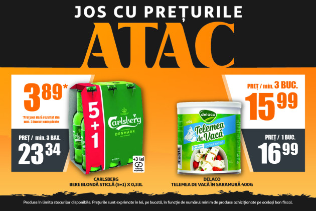 La ATAC Brașov ai prețuri mici la peste 10.000 de produse, în fiecare zi! Vezi recomandările lunii iulie și convinge-te!