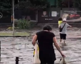 Un mic potop, noroc că natura nu și-a vărsat furia peste Brașov prea mult