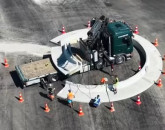 DN13: Circulați cu atenție în zona Feldioara. Se „ridică” girația DN13E - strada Octavian Goga