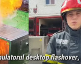 „Desktop Flashove”, doar la Brașov. Instruiește pompierii militari, reproduce evoluția unui incendiu într-un spațiu închis