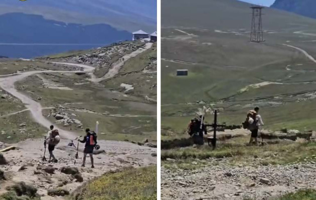Cu trotineta în Bucegi