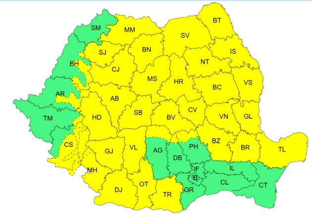 ANM: O zi cu vijelii şi mai rece cu 10-12 grade 