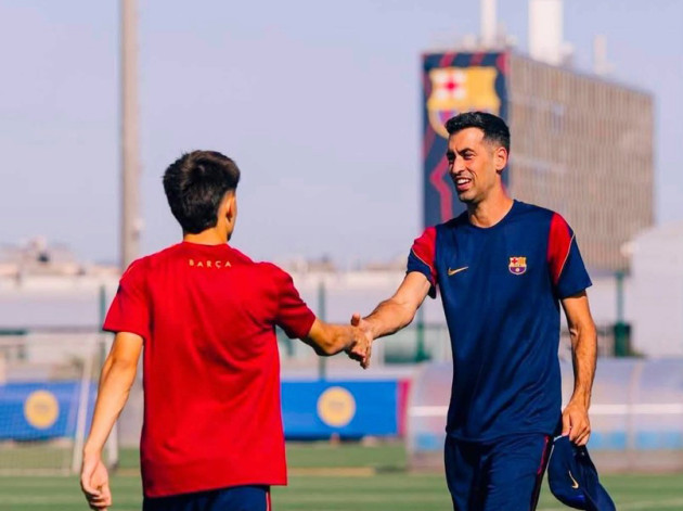 Sergio Busquets a revenit la Barcelona