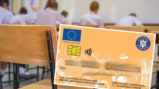Cardurile educaţionale de 500 de lei pentru elevii defavorizaţi se acordă şi în anul şcolar 2026-2027