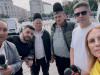 Prezenţă tricoloră la protestul oierilor. Soţia lui Dorin Lazăr Maior s-a declarat „fată de cioban”