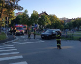 A forțat intersecția, a băgat un om în spital