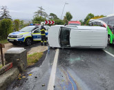 Urca în Poiană, a pierdut controlul în curbă