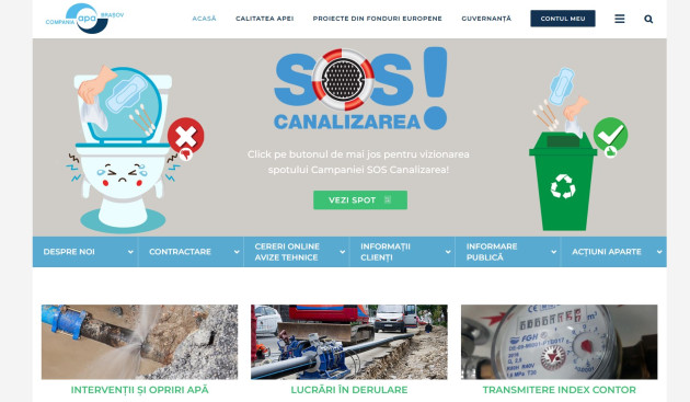 Abonaţii Companiei Apa pot transmite online „citirea contoarului” de apă