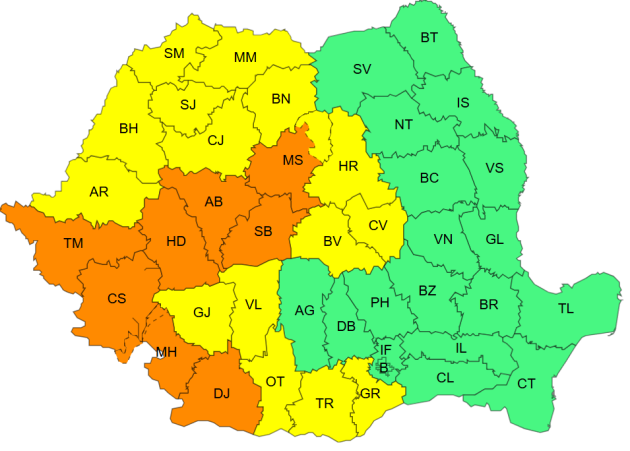 Brașov: 1 zi de caniculă și 3 de vijelii